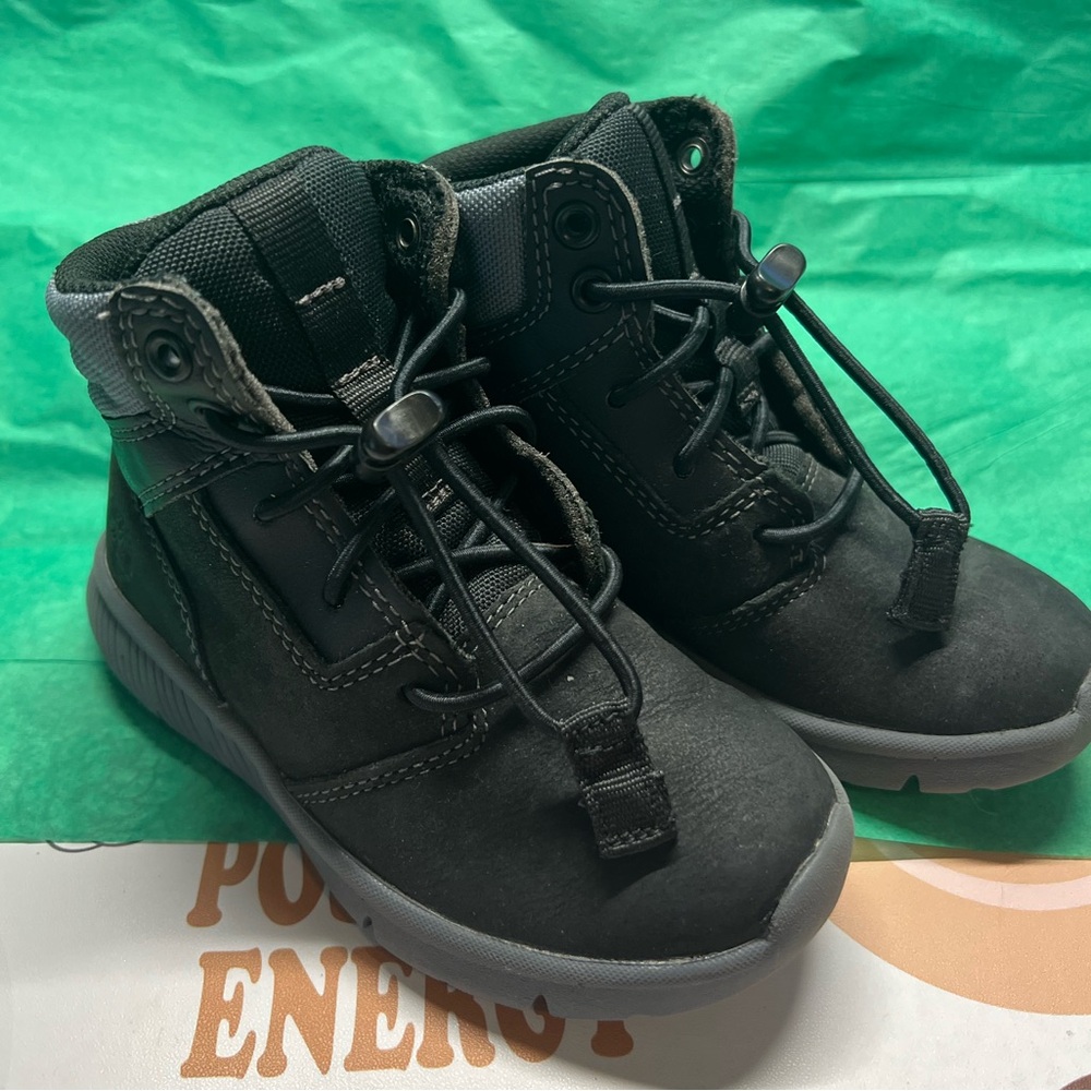 Timberland Toddlers Black and Gray Boots Like new!